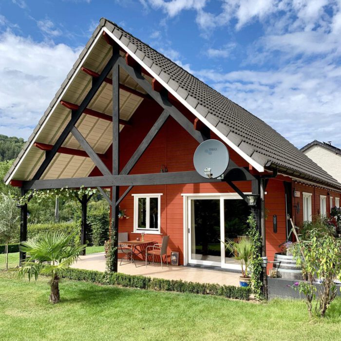 painting a wooden house
