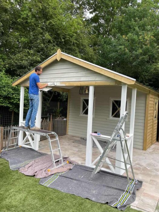 garden shed grey