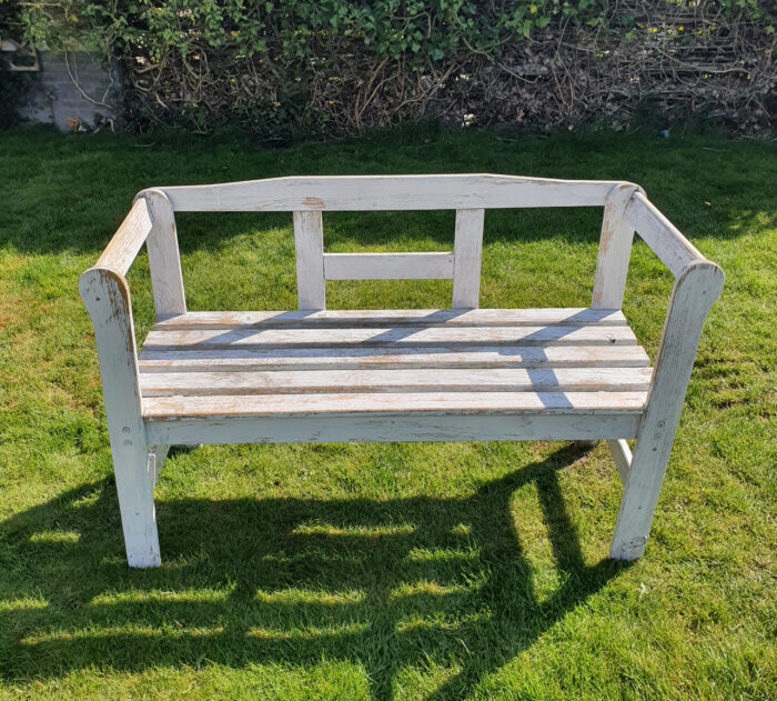 wooden bench before painting