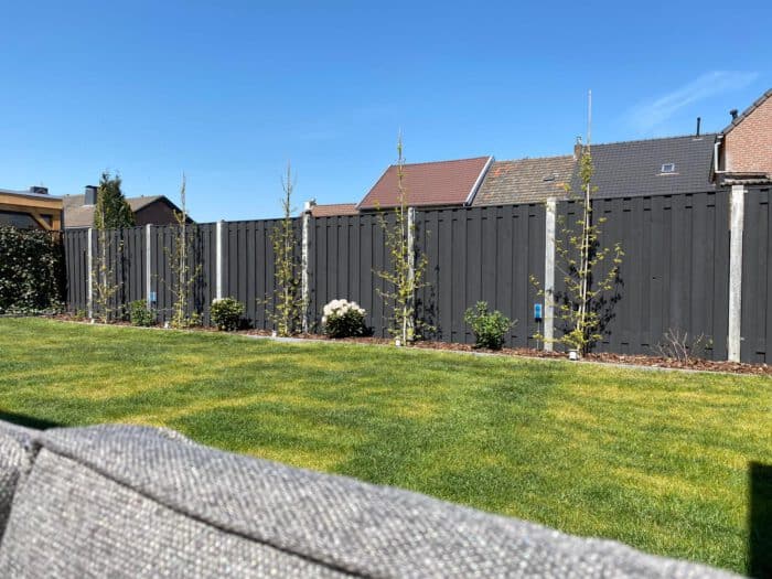 paint impregnated fence