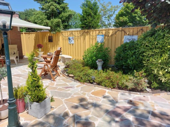 painting treated fence