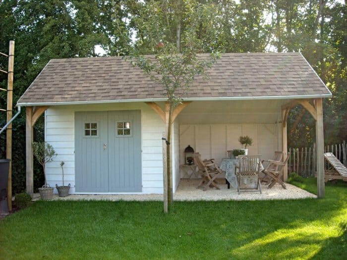 Painting house spruce wood