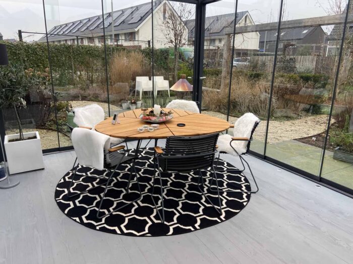 grey painted floor