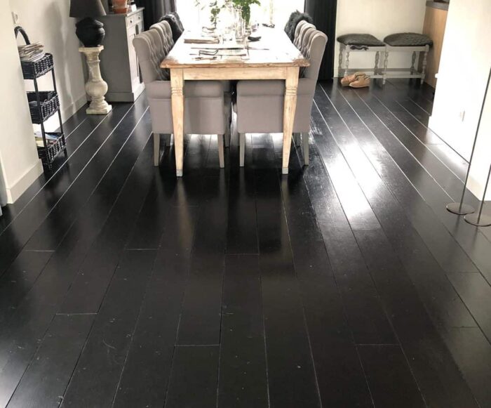 painting floor black