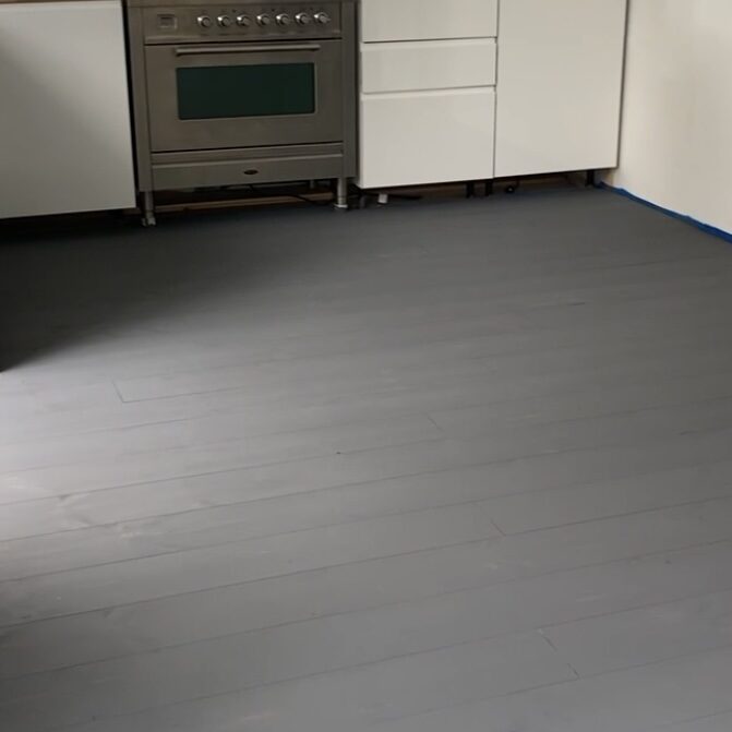 matte painted floor