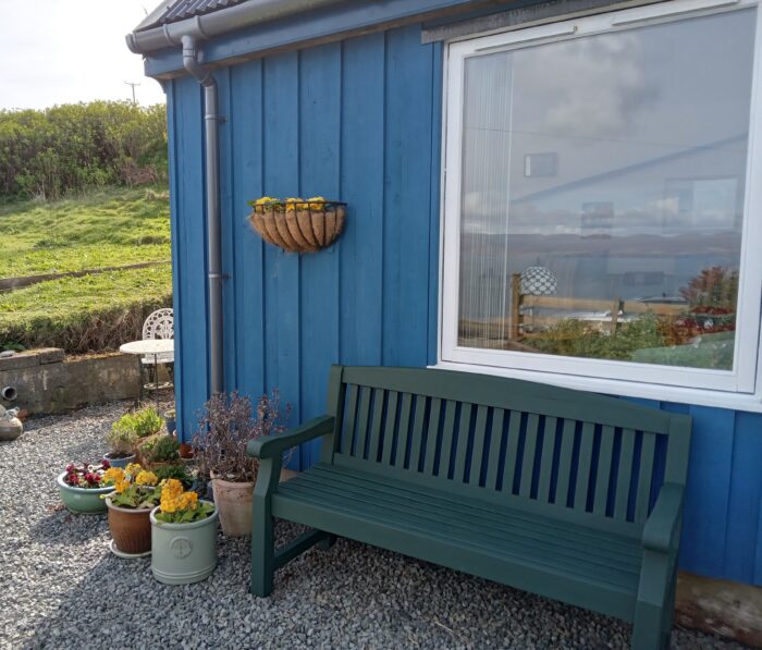 painting garden bench